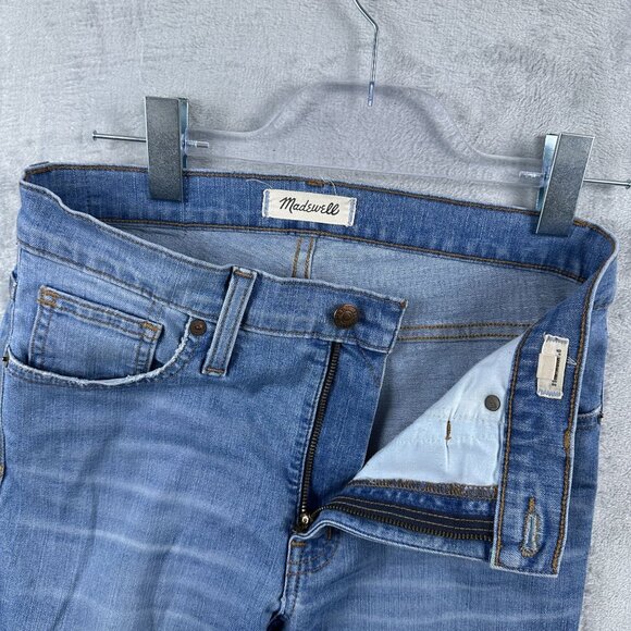 Madewell Skinny Jeans Raw Step Hem High Rise Stretch Womens Blue Size 28 - Picture 3 of 11